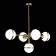 Suspension lamp ST LUCE. SL1157.303.05. Arbe. 5x40 W, E14, 105x63x55 cm, bronze color