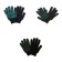 Garden gloves, x/b, knitting grade 10, 6 threads, size 9, with PVC dots, black, Greengo