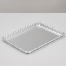 Aluminum baking sheet, 45 × 33 cm, silver color