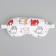 Silk mask for sleeping "cats", 20 x 9 cm, white color