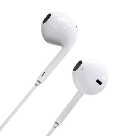 Headphones Borofone BM30, inserts, microphone, jack 3.5 mm, cable 1.2 m, white-3
