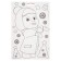 Application by foil "New Year" 23x15 cm, Masha and the bear