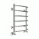 Terminus water heated towel rail "Standard" P6, 400x600 mm, lower connection, chromium