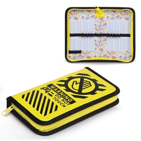 Penal 1 section 115 x 190 mm, Hatber "Attention! Gamer!", Laminated cardboard, yellow npn_43024