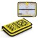 Penal 1 section 115 x 190 mm, Hatber "Attention! Gamer!", Laminated cardboard, yellow npn_43024
