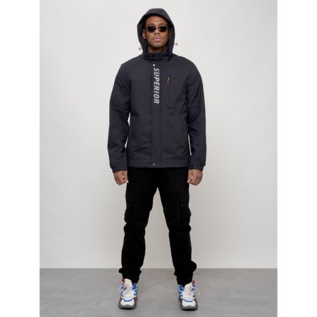 Sports male jacket, size 56, dark blue color-12