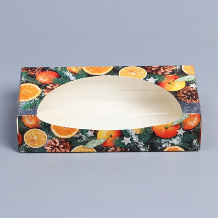 Folding box "Mandarins", 20 x 10 x 5 cm, new year-2