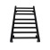 The electric heated towel -sprayer "Sanprise" Quadro P8, 400x800 mm, universal, black