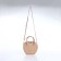 Bag Women's Cross-Bodi with a zipper, beige color