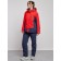 Ski costume female winter, size 56, red color