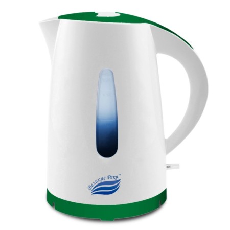 Electric kettle “Tom-1”, plastic, 1.7 l, 1850 watts, white-green color-1