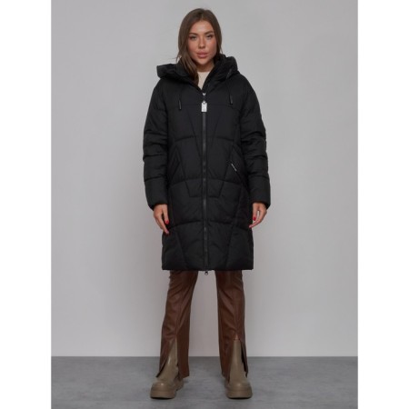Coat insulated winter female, size 44, black color