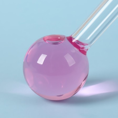 Cryosphere massage for the face, d = 4.5 cm, pink color-3