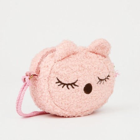 Bag's bag with lightning, long lace, pink color