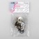 Magnetic, square buttons, 18 × 18 mm, 4 pcs, silver color