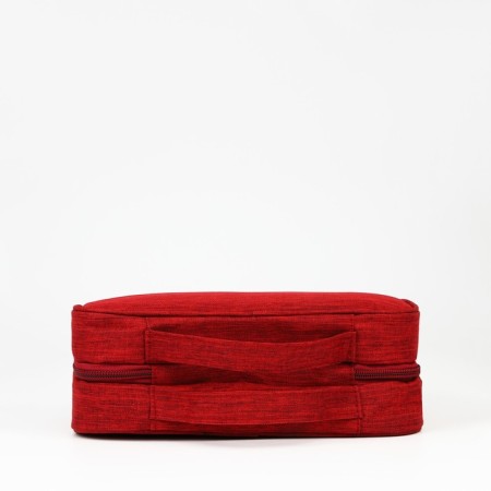 Cosmeticis-mester with a lightning, with hook, burgundy color-1