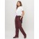 Semi -combinezone ski female, burgundy color, size 56