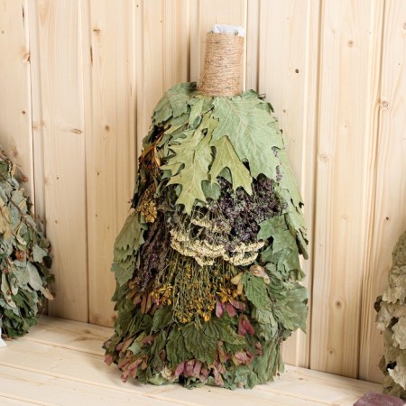 A broom for a bath oak with herbs, in a bag with a zipper-2