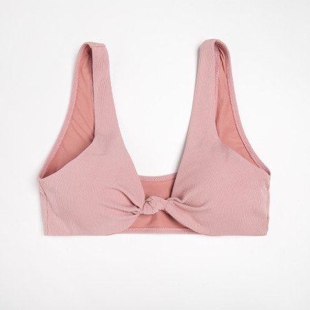 Female swimming top minaku monophonic, powder color, size 48-4