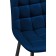 Barry Alst -Black Metal/Velur, black/blue 50x58x99 cm