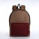 Sports backpack from textiles on lightning, textura, 20 liters, beige/burgundy color