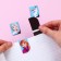 A postcard with magnetic bookmarks "The most beautiful!", Cold heart, 4 pcs.