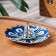 Film Flower Star "Lotus Flower", 8.8 x 3 cm, blue enamel