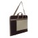 Folder for drawings and drawings A2, 640 x 450 x 30 mm, with handles, textile, estado, with pocket, brown/beige