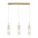 Suspended indigo, 11038/3p Brass. 3x40W, E14, 600x100x465/1965 mm, white matte color