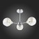 Ceiling EVOLUCE lamp. Sle102702-03. Giorte. 3x40 W, E14, 61x61x33.5 cm, chromium color