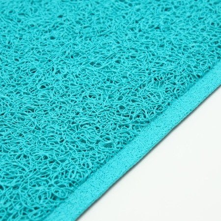 2-in-1 rug for a bowl/toilet for animals "Paw", 40 x 30 cm, turquoise-3