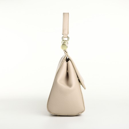 Women's bag on the magnet Textura, small size, dairy color-6