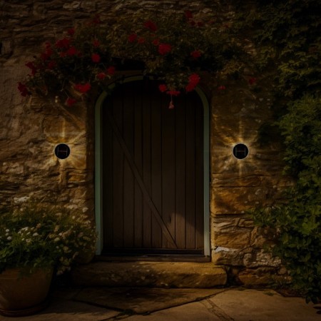 USL-F-157/PT060 RADIETE COMPENTION Wall on a sunny battery. 6 LEDs. White-5