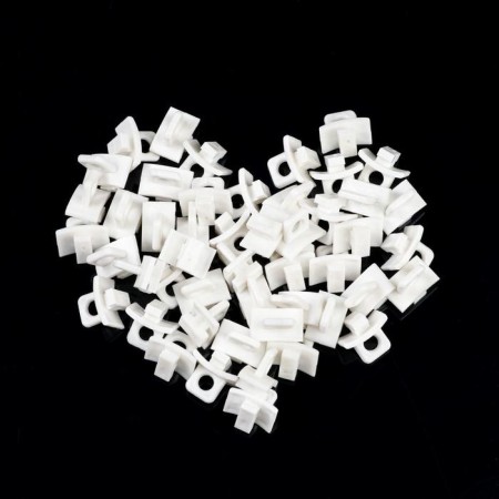 A plug on the cornice, 15x15x10 mm, plastic, white color-4