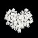 A plug on the cornice, 15x15x10 mm, plastic, white color
