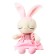 Soft toy "Bunny in a dress", color mix