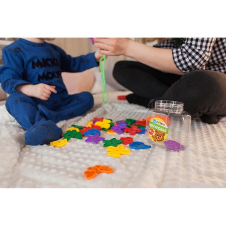 Lining "Funny figures" in a bank, 40 pcs., Mix, according to Montessori Methods-10
