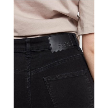 Women's jeans with a high landing CONTE ELEGANT SKINNY, size S, color Washed Black-4