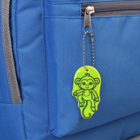 The reflective element "Monkey", bilateral, 3.2 × 6.1 cm, color mix-2