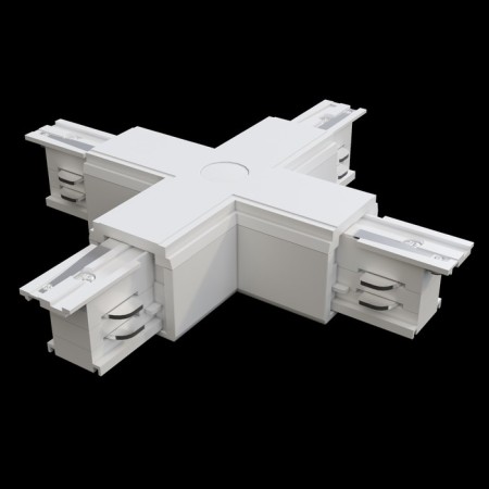 The X-shaped connector for the Technical Tracx-31W, 16.6x16.6x3.2 cm, white color, white-2