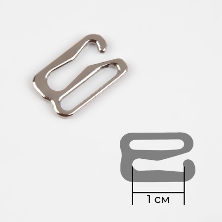 Hand hook, metal, 10 mm, silver color-1