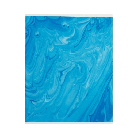A notebook of 96 sheets in a cage, calligrata "Blue marble", cover coated cardboard, holy lamination, offset block, mix-2