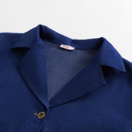 Women's costume (jacket, shorts) minku: enjoy Blue color, size 44-9