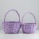 A set of wicker baskets (willow), d24x13/26, D18x11/23 cm, 2 pcs, lilac