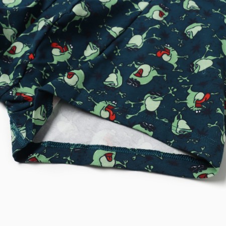 Panties men's boxers "toads", blue color, size 48 (m)-6