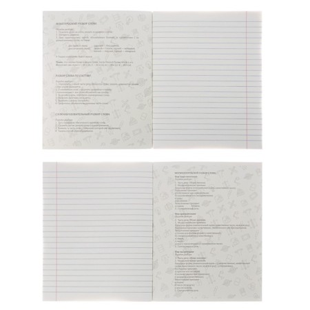 A set of object notebooks Calligrata TOP "Anime", 48 sheets, 10 items, with reference material, cover coated cardboard, twin-lame + selective UV-lak, OFSET BOCom-3