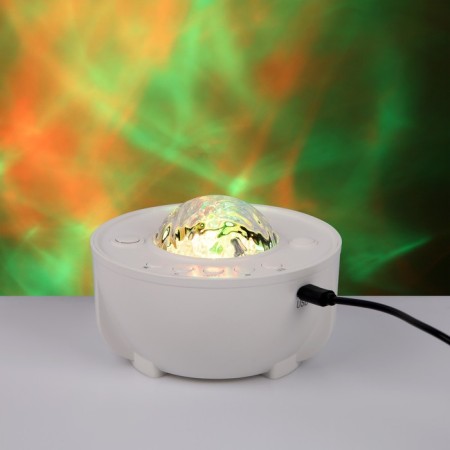 Light device "Star Sky" White, 12.5x8.5 cm, projector, USB, Bluetooth, Music, RGB