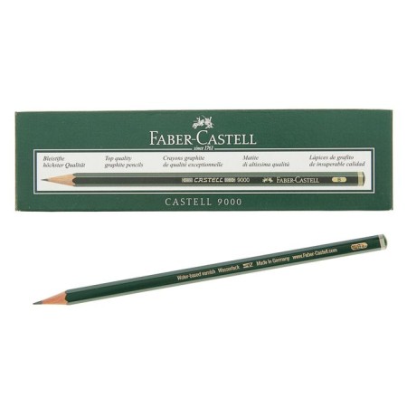 Pencil Art Black Baber-Castell Castell® 9000 professional b green