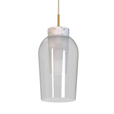 Lumber of the suspended mantra nora, e27, 1x20W, 387 mm, gold color, marble