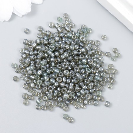 Beads "Zlatka" 08/0, 3 mm, 10 g 0112 gray-1